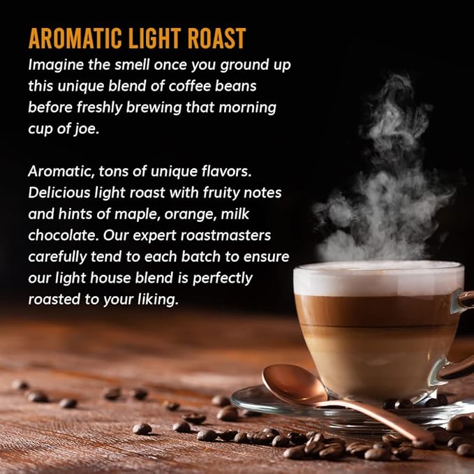 Trejo's Coffee House Blend Light Roast Whole Bean Coffee, 12 Ounce Bag, 100% Arabica