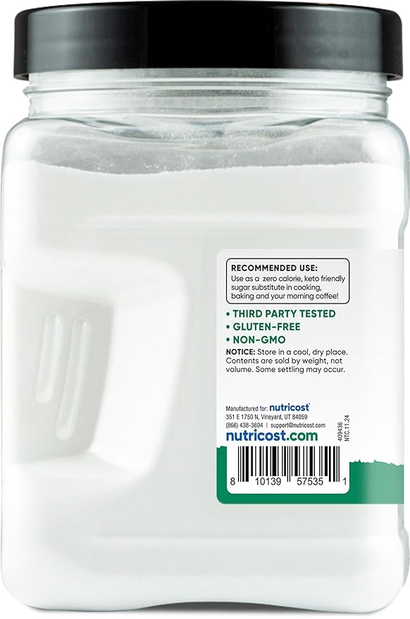 Nutricost Pantry Stevia With Allulose (1.4 Pound) Natural Sweetener - Gluten-Free, GMO-Free