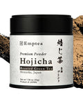Emptea Premium Hojicha Powder for Latte - Tea Masters Blend Shizuoka Unsweetened Authentic Japanese Organic Roasted Green Tea Powder Ceremonial Grade from Shizuoka Japan 1.06 oz (30g) Tin