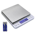 Gram Scale,Capacity 3000g Accuracy 0.1g Mini Food Scales Digital Weight Grams and Oz,Small Kitchen High Precision for Espresso,Baking,Jewelry,Soap Making,Silver