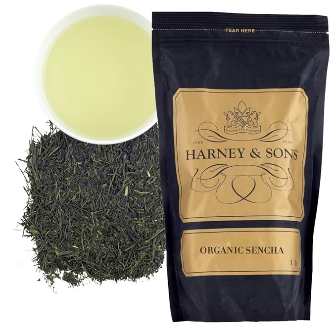 Harney & Sons Organic Sencha Tea| 16oz Bag of Loose Leaf Tea