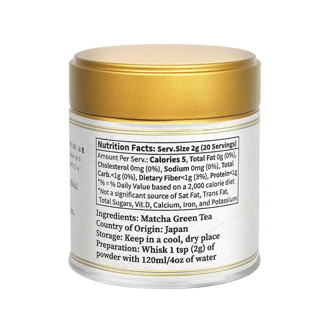 YEDOENSIS Ceremonial Uji Matcha - Japanese Green Tea Ceremonial Uji-Matcha Powder, Vegan Gluten-Free (40g)