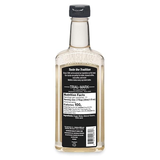 Watkins Caramel Coffee Flavoring Syrup, 11 Ounce