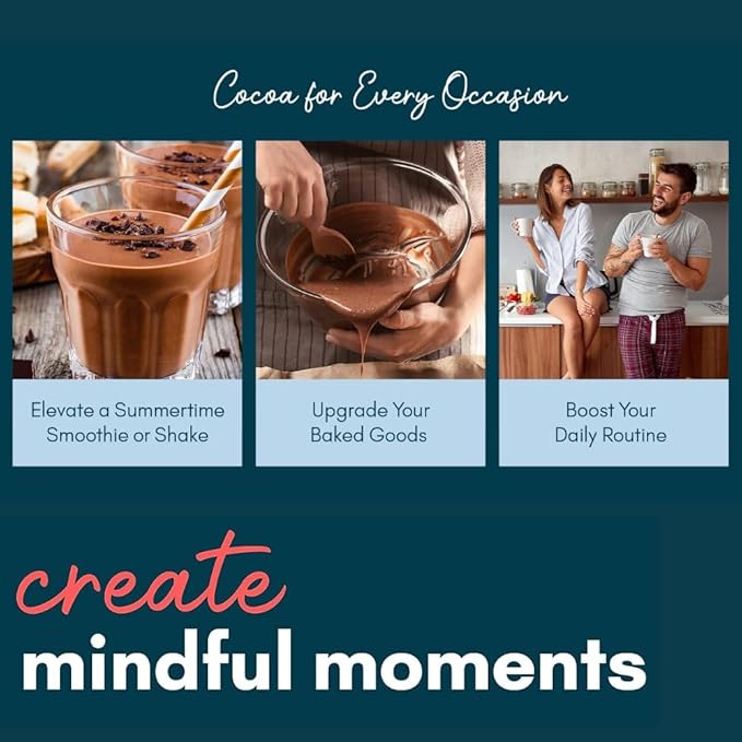 Mindful Nutrition Keto Protein Cocoa Mix with Collagen Peptides Powder & Organic MCT Oil Friendly Paleo Sugar Free Chocolate Non Dairy Hot Chocolate, 10.16 Ounce