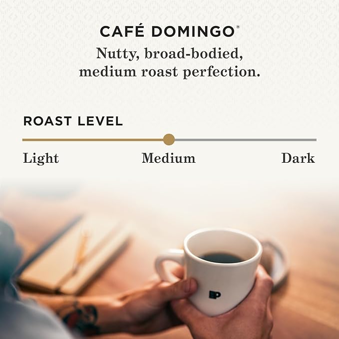 Peet's Coffee, Medium Roast Single Serve Coffee Pods - Café Domingo 32 Count (1 Box of 32 Pods)