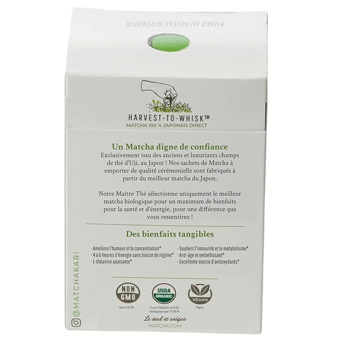 Matcha Green Tea Powder Single Serving Sticks, Dr. Weil's Ceremonial Organic Matcha Powder Singles Packets - Individual Tea Packets (24)