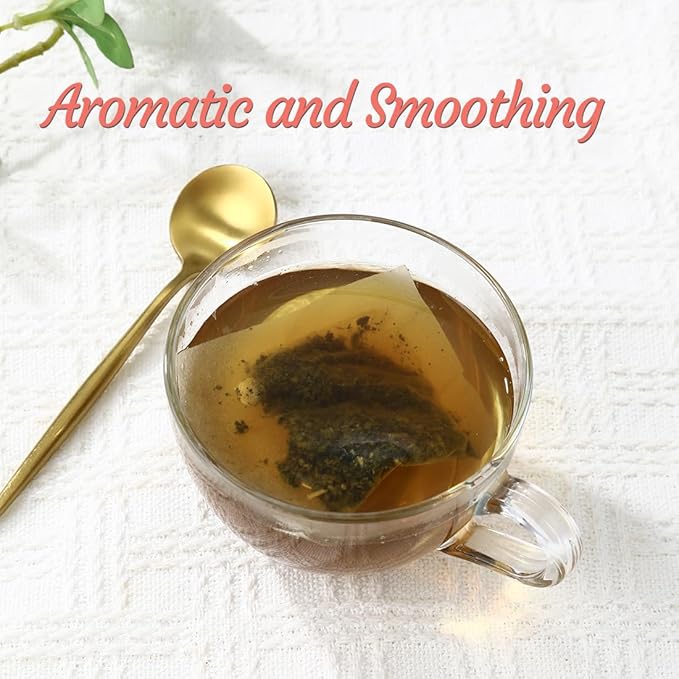 Premium 60 Hormone Balance Tea Bags, Made with 100% Natural Herbal Ingredients, Red Raspberry Leaves, Menstrual Cycle Support, No Artificial Flavors & Caffeine Free.