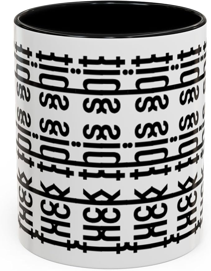 Bold Statement Coffee Mug, Hidden Message Unique Gift for Caffeine Lovers, Funny Office Mug, Housewarming, Birthday,