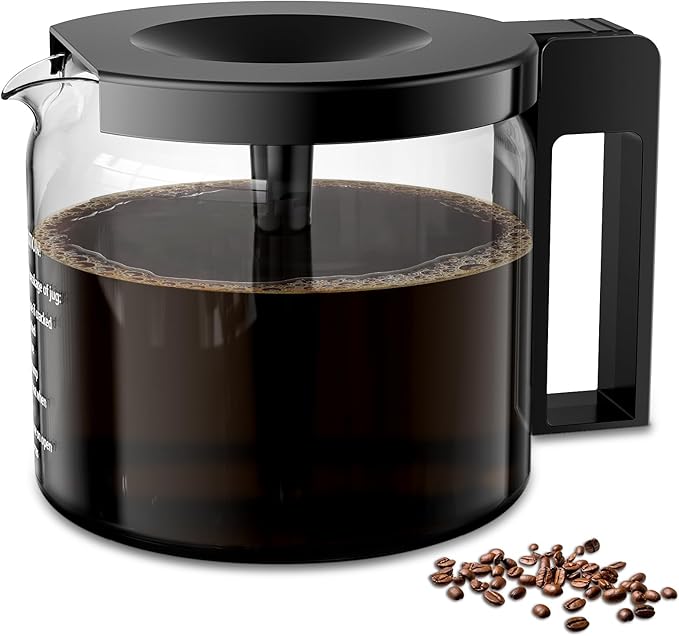 10-Cup Coffee Pot Replacement for Moccamaster Technivorm KBG, KBGV & CDG Coffee Maker (89830), Glass Carafe Compatible with Moccamaster Coffee Machine,Glass Coffee Pot, BPA Free, Dishwasher Safe