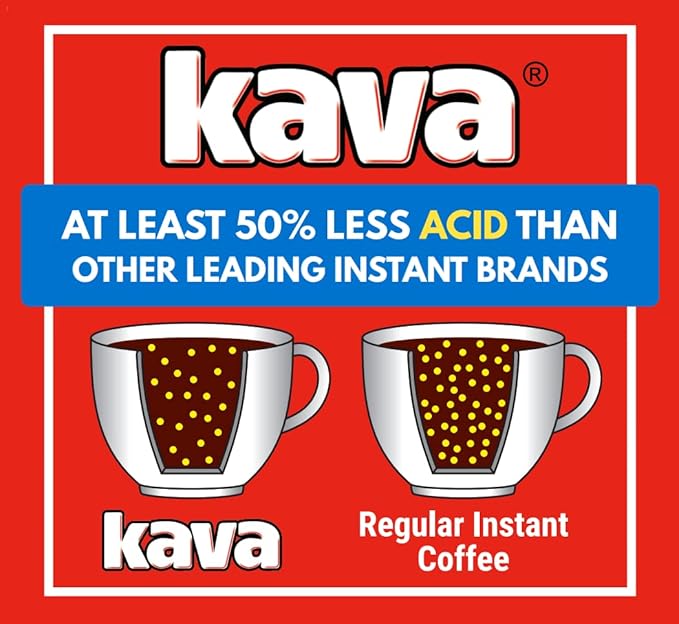 Kava Acid-Neutralized Instant Coffee, 4 Ounce (Pack of 12)