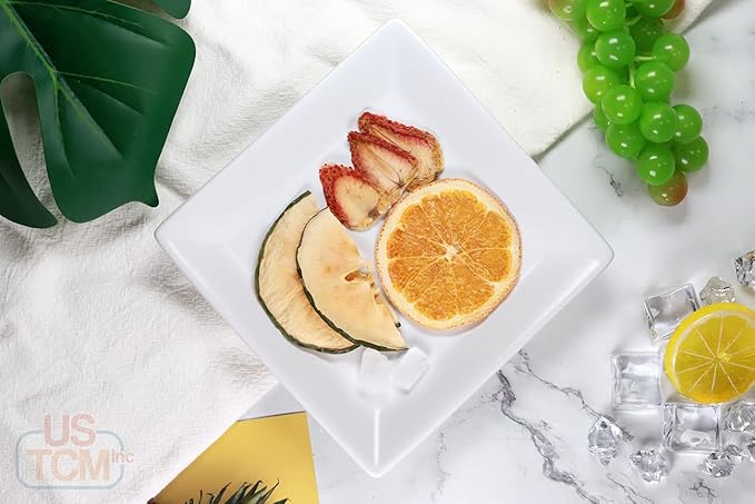 USTCM JoyFull Mixed Fruit Infusions Fruit Tea Single Pack All Natural Dried Fruits Mixed Flavors Make Perfect Tea! 15g (Tangerine, Papaya, Strawberry, Pack of 3)