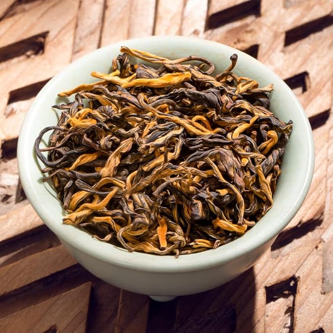 Yunnan Dianhong, Mao Feng毛锋, Black Tea, 280g / 9.88oz – Loose Leaf Chinese Red Tea with Bold Flavor and Full-Bodied Aroma