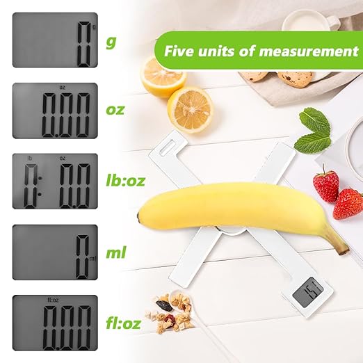Digital Kitchen Scale, Portable Folding Food Scale with LCD Display for Measuring Ingredients, Dog and Cat Foods(Size:21×3.8×1.6cm)