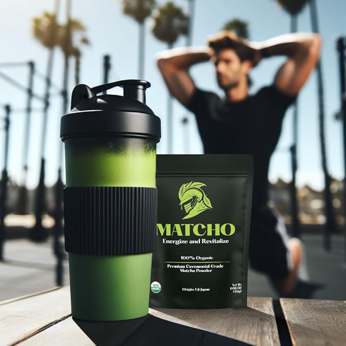 Matcho | Premium Matcha – Organic First Harvest Ceremonial Grade Matcha Green Tea Powder from Uji, Kyoto (30g/1.06oz)