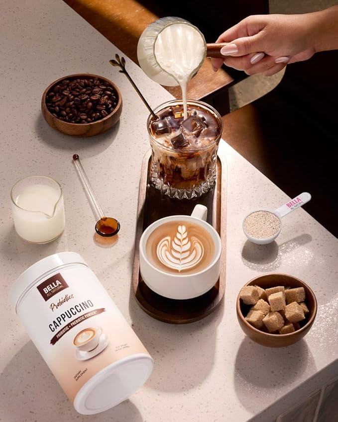 Bella all Natural Probiotics Cappuccino Coffee - 500g - Probiotic & Prebiotic Powder