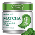 Venture Pal Superior Ceremonial Grade Matcha Powder, 100% Pure First Harvest Matcha Powder, Green Tea sourced from Uji – Vegan, Gluten-Free, No Additives, Unsweetened (30g/1.06oz Tin)