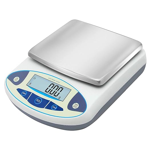 Bonvoisin Lab Scale 2000gx0.01g High Precision Electronic Analytical Balance 0.01g Accuracy Laboratory Lab Precision Scale Digital Kitchen Balance Scale Jewelry Scale Scientific Scale (2000g, 0.01g)