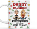 Wrappiness Personalized Coffee Mug for Daughter from Dad - Custom Coffee Mugs With Names - Thoughtful From Father to Daughter Birthday Gift (White Mug-Father 6)