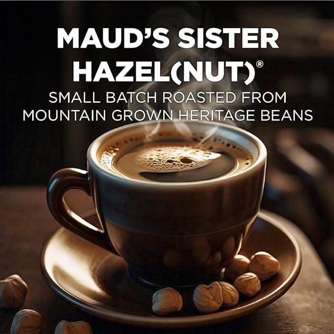 Maud's Sweet Hazelnut Flavored Instant Coffee, 52 ct, 100% Arabica Coffee, Medium Roast, Instant Hot or Iced Coffee - Just add water