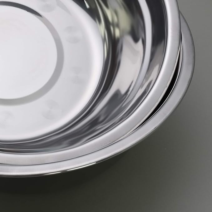 Metal Mixing Bowls, Stainless Steel Serving Bowl, Set of 4
