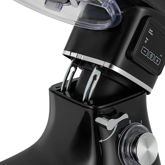 Stand Mixer, 6.5 Quart, 6+1 Speed Tilt-Head Kitchen Mixer, Copper Motor, Household Food Mixer with Bowl, Flat Beater, Dough Hook, Egg Whisk fit for Kitchens, Small Restaurants, Bakeries (Black)