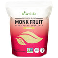 Durelife Golden Monk Fruit Sweetener, 1:1 Sugar Replacement, Keto Diet Friendly, Zero Calorie, Kosher Sugar Substitute Crystal, Golden - 5 lb Bulk Size (Packaging May Vary)