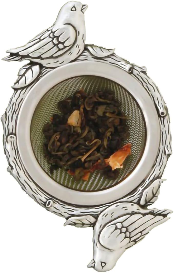 Basic Spirit Décor Tea Strainer - Birds lover Gift, Unique Home Design Decoration for Cocktails, Herbs, Coffee & Drinks