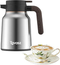 34 Oz Carafes for Hot Liquid, Stainless Steel Insulated Vacuum Thermal Coffee Carafes For Keeping Hot, 1 Liter Coffee Dispenser(silver)