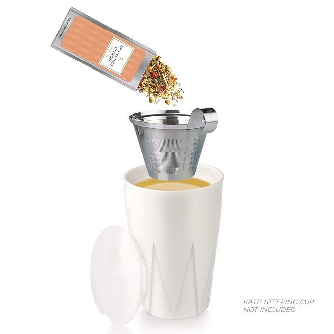 Tea Forte Herbal Tea Assortment Single Steeps Loose Leaf Premium Tea Gift Set Sampler, 15 Count 3 of Each Assorted Blends, Pre-Portioned Single Serve Pouches, Steeps 12 oz