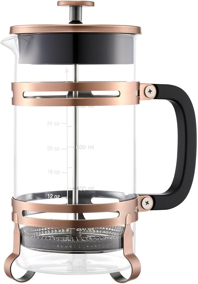 French Press Coffee Maker 34oz, Borosilicate Glass Coffee Press
