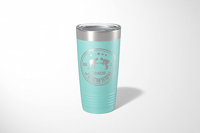 Wrestling Coach gifts, Tumbler, Coach tumbler, Wrestling gifts, Coach Beer glass, Coach gift, Wrestling Coach, Coach gifts, Wrestling Coach (Wrestling Circle, Mint, 20oz Tumbler)