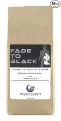 River Moon Coffee, Fade to Black Ground Coffee, Dark Roast, 16 Ounces, Extra Dark, Low Acidity, Non-GMO, Direct Trade, Fadernauts Blend
