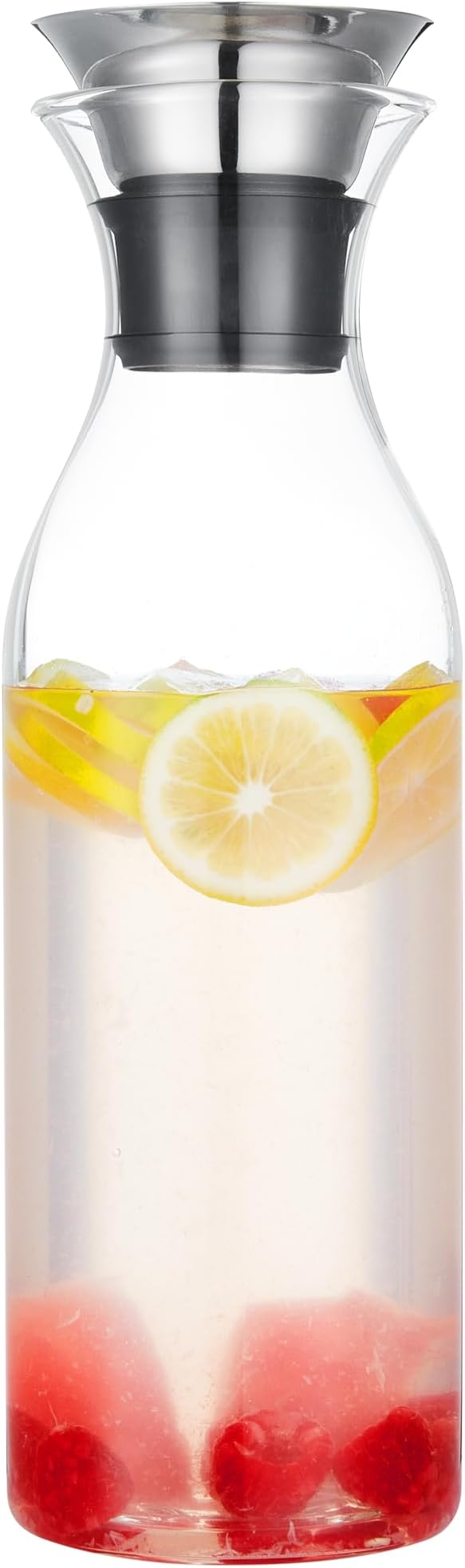 Karafu 50 Ounces/1.5 Liter Glass Carafe with Lid, Borosilicate Glass Pitcher for Hot/Cold Water, Ice Tea and Juice Beverage