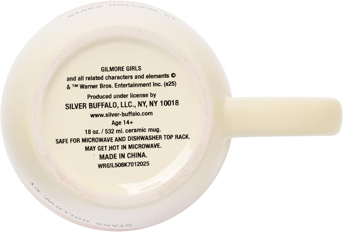 Silver Buffalo Gilmore Girls Ceramic Mug Featuring Luke’s Logo, 18 Ounces