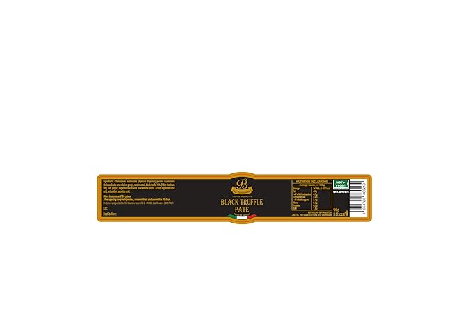 La Rustichella - Black Truffle Patè 3.17 oz (90 gr) - 100% Made in Italy | Vegan, Gluten-Free, Cholesterol-Free