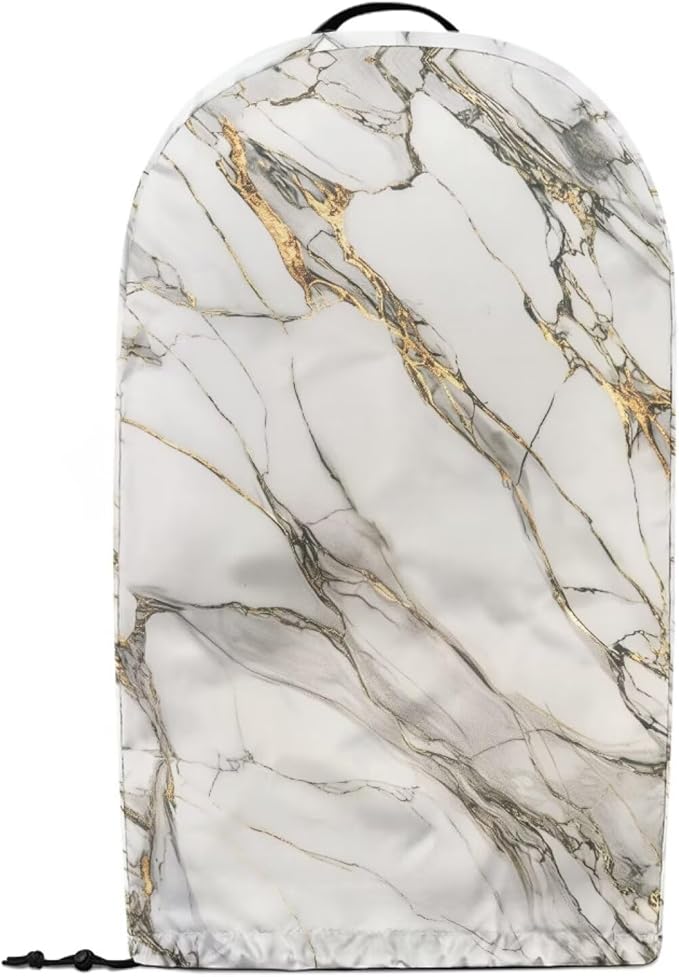 Marble Texture Blender Cover Kitchen Appliance Cover Anti Fingerprint Dust Protection Washable Coffee Machine Cover Food Processor Dust Cover Stand Mixer Cover with Top Handle