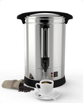 120 Cups Coffee Urn - 18L Commercial Coffee Maker with Hot Beverage Dispenser and Keep-Warm Function,Coffee Pot for Events,Offices,Parties and Catering,Sliver
