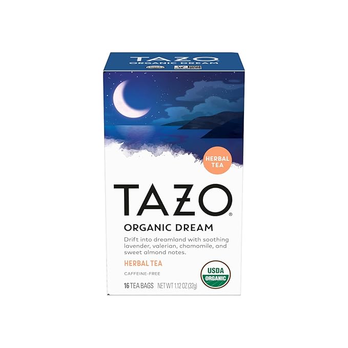 TAZO Tea Bags, Regenerative Organic Zen, Calm Chamomile & Herbal Organic Dream 16 CT (1ea) (Variety Pack)