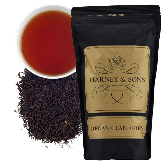 Harney & Sons Organic Earl Grey Loose Tea, 16 Oz