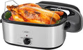 Sunvivi 24 Quart Electric Roaster with Removable Pan,Electric Turkey Roaster Oven with Visible & Self-Basting Lid,Large Roaster with Removable Pot and Cool-Touch Handles