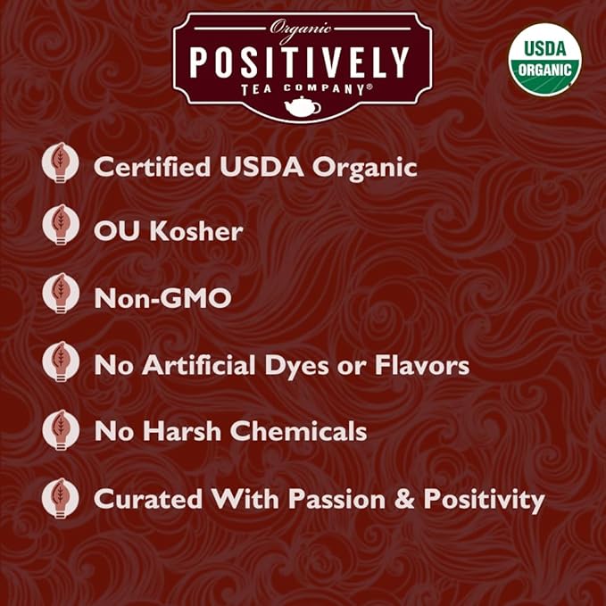 Organic Positively Tea Company, South African Rooibos Tea, Loose Leaf, 16 Ounce
