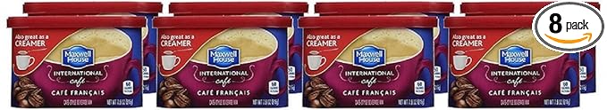 Maxwell House International Cafe Francais Café, 7.6 oz Tub (Pack of 8)