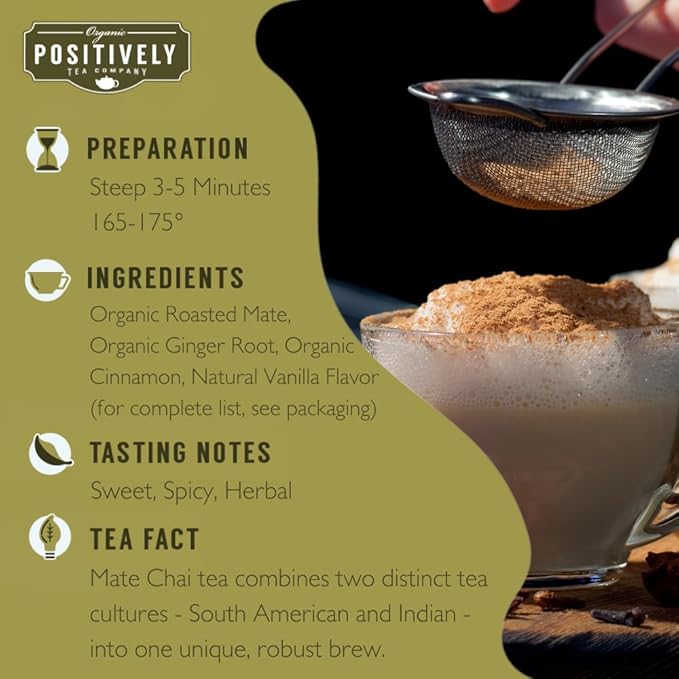 Organic Positively Tea Company, Chai Tea Sampler, Loose Leaf, 4 Ounce, 3 Pack