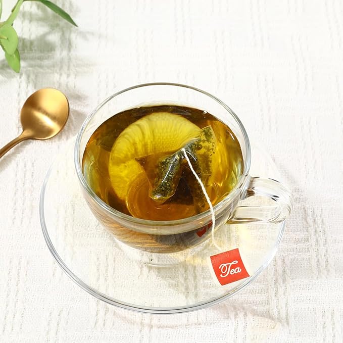 Premium Lemon Balm Leaf Tea, 50 Bags. Made with 100% Natural Lemon Balm Leaves, No Additive & Caffeine Free, Promotes Relaxation & Support Digestion.