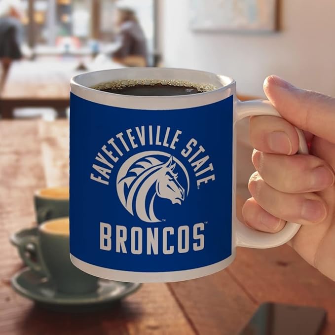 Fayetteville State Tigers Logo Ceramic Coffee Mug, Novelty Gift Mugs for Coffee, Tea and Hot Drinks, 11oz, White