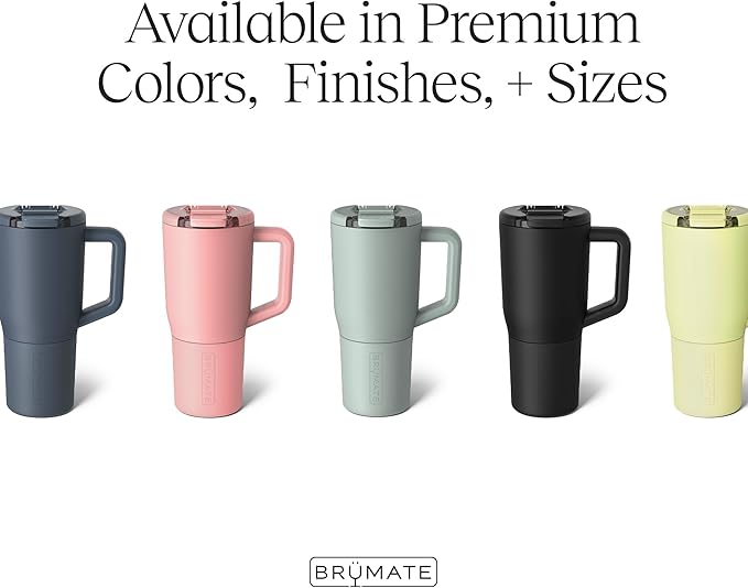 BrüMate Müv - 25oz 100% Leak Proof Insulated Coffee Mug with Handle & Lid - Stainless Steel Coffee Travel Mug - Double Walled Coffee Cup (Mocha)