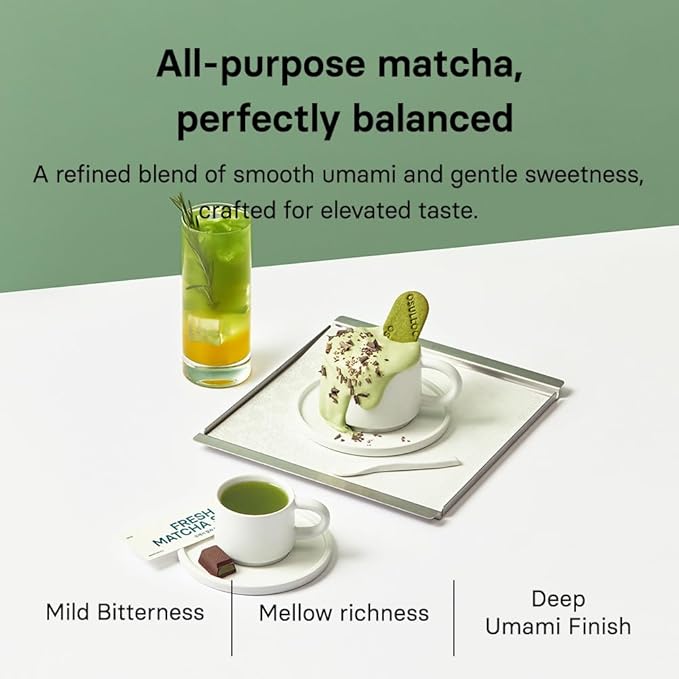 OSULLOC Volcanic Isle Matcha Powder, Premium Korean Matcha, Green tea powder from Jeju Island (2.12oz, 60g)