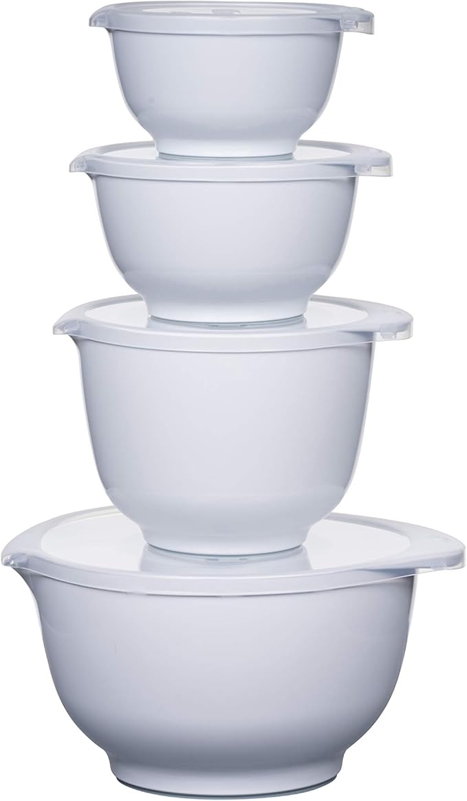 Rosti Precision Craft Mixing Bowl Set 4 Pcs Elevate Your Culinary Experience Stylish Nesting Bowls for Effortless Cooking and Baking