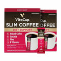 VitaCup Slim Instant Coffee Packets, with Garcinia, Fiber, B Vitamins, Skinny Coffee, Bold & Smooth, Medium Dark Roast, 100% Arabica Coffee in Single Serve Sticks, 48 Ct