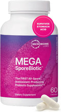 Microbiome Labs MegaSporeBiotic Probiotics for Women & Men - Spore-Based Probiotic for Gut Health & Digestive Support - Shelf-Stable, Travel-Friendly, Mens & Womens Probiotics (60 Capsules)